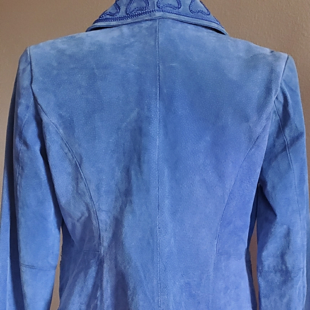 Vintage Blue SuedeJacket